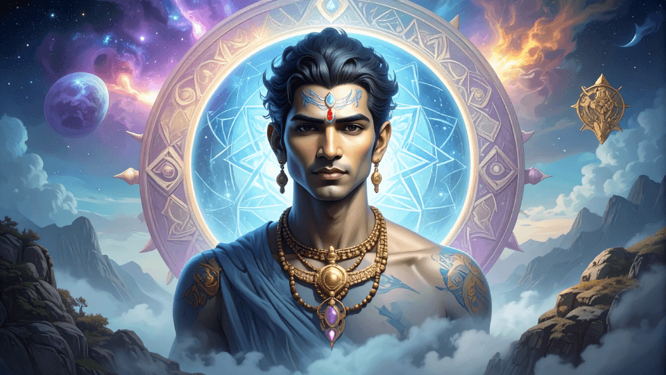 Bouclier énergétique mauve entouré du Sceau de Salomon, symbolisant la protection énergétique, la canalisation et l’accompagnement spirituel en guidance médiumnique.