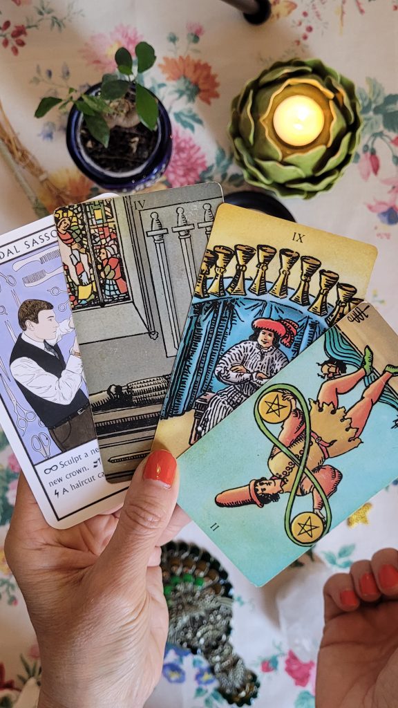 Tirage de cartes du tarot Rider Waite, guidance et coaching intuitif