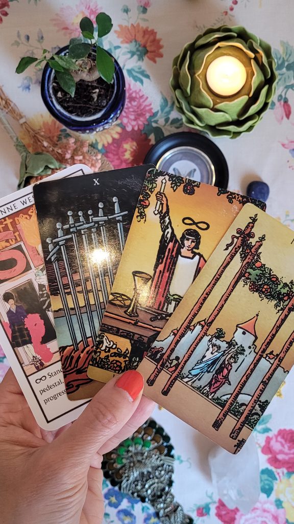 Tirage de cartes du tarot, guidance